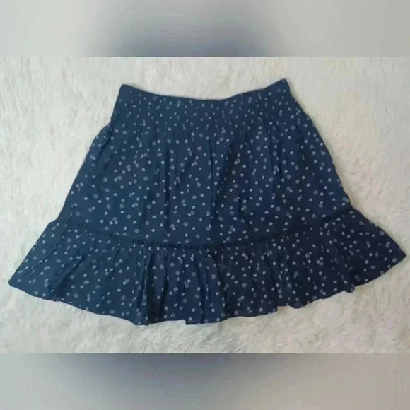 Madewell Smock-Waist Ruffle Tiny Bandana Flower Twilight - Picture 4 of 7